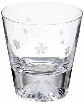 Tajima Glass Tajima Glass Glass Mt. Fuji Rocks Glass Сакура Fuji TG16-015-RS (Упаковка Сакура Фурошики)