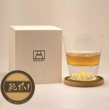 Tajima Glass Японский бокал ручной работы Fuji Rocks с подставкой Авторизованный дистрибьютор Свадебный подарок Пиво Японское сакэ Виски День День Уважение к