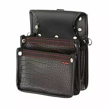 TAJIMA Съемная поясная сумка Safety System, Croco, сумка для гвоздей, 2 яруса, высокая прочность, гибкая, прочная синтетическая кожа, легко надевать и снимать,