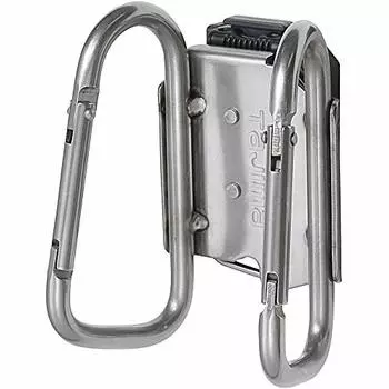 Tajima SFKHS-CLW Detachable Tool Holder, Stainless Steel, Carabiner, Large Double