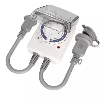 Таймер 12 для наружного обратного отсчета, водонепроницаемый, с настенным креплением, прямое подключение к удлинителю, экономия энергии, простота в использовании, не даст вам забыть бежевый