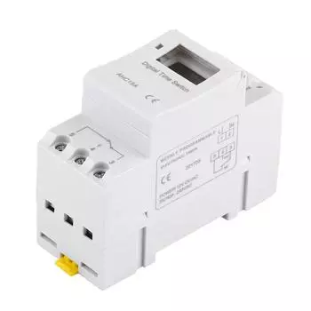 Таймер 220 В 110 В 24 В 12 В AHC15A TE-4163 Цифровой ЖК-дисплей Power Timer Программируемое реле времени 16A THC15 Недельный таймер управления
