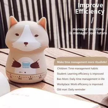 Таймер без батареи, механический, легкий, полезный, с обратным отсчетом, заводными часами, будильником для работы