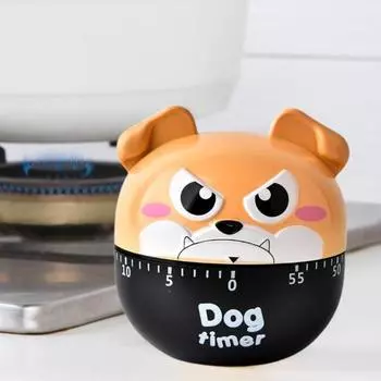 Таймер будильника, батарея не требуется, точное время, привлекательный отличный милый мультяшный щенок, учеба в форме щенка, подарок на день рождения серый
