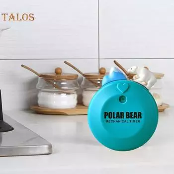Таймер для изучения Легко читаемый Напоминание Механическое движение Практичный Белый медведь Кулинария Товары для дома белый