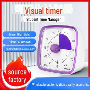 Таймер для обучения и самодисциплины у детей: Бесшумное выполнение домашнего задания и визуальный сигнал тревоги. Single Unit