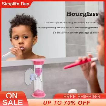 Таймер для песочных часов на 2/3 минуты, кухонные песочные часы для приготовления пищи, детские песочные часы для чистки зубов с присоской, домашний декор 3min
