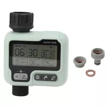 Таймер для разбрызгивателя Автоматическая задержка полива Ручной программируемый таймер полива для наружного сада и двора