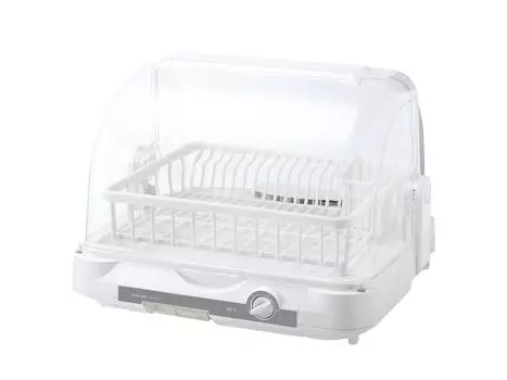 Таймер Koizumi Dish Resin Silver Ion Low Noise с низким уровнем шума, изготовленный в белом цвете. Сушилка, Корзина, Обработка, Дизайн, Функция, Япония, KDE-5001/W