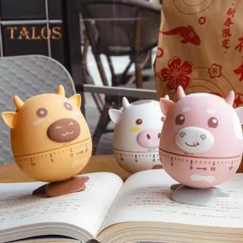 Таймер на 60 минут Повышение эффективности Защита от выцветания Премиум-напоминание Таймер с циферблатом для жарки жёлтый