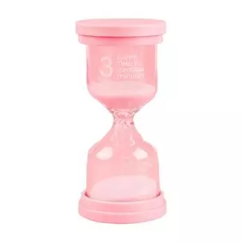 Таймер «Песочные часы» Привлекательный песочный таймер Экологически чистое стекло 3/15/30 минут для настольного компьютера B розовый