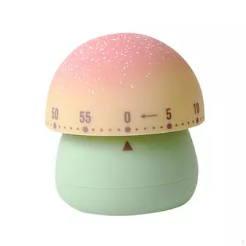 Таймер приготовления пищи, ручной таймер обратного отсчета на 60 минут для домашней кухни зелёный