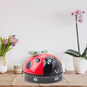 Таймер Простой Полезный Экологичный Забавный Супер Громкий Звук Приготовление Домашние Принадлежности красный