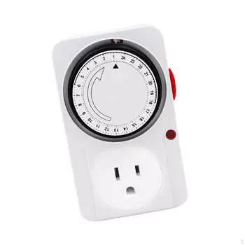 Таймер розетка контроллер компактный рабочий энергосберегающий мини механический для освещения питьевых фонтанов