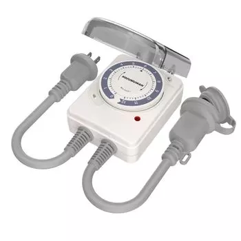 Таймер с обратным отсчетом 12 часов, водонепроницаемый чехол с настенным креплением, прямое подключение к электросети, простота энергосбережения, не даст вам забыть включить бежевый