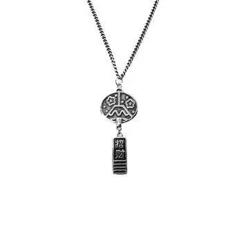 Тайская старая личность Fuji Wind Chime ожерелье темперамент модная ключичная цепочка студент