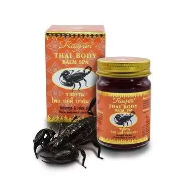 Тайский бальзам Скорпион, травяной спа-салон Rasyan, теплый черный бальзам для массажа, облегчение боли в мышцах, 15 50 г 15 g x 1 pc
