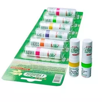 Тайский ингалятор Green Herb Карандаш 3 в 1 6 pcs (1 stripe)