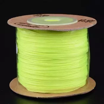 Тайваньский хлопок №. 72 Нефритовая нить 0,8 мм Классная ювелирная нить Ремешок для переноски Плетеная леска Браслет Бижутерная проволока No. 72 Fluorescent Green 506