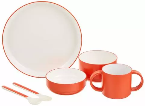tak KIDS DISH Подарочная коробка со столовыми приборами Стандартная детская посуда, можно мыть в посудомоечной машине Набор столовых приборов Оранжевый/Tak (оранжевый) Детский JTN-1001-OR оранжевый