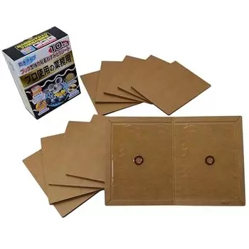 Takagi Adhesive Mouse Trap Sheet, Waterproof Book Type, 10 Sheets [Waterproof mount makes it resistant to water, oil, and moisture, and can be placed