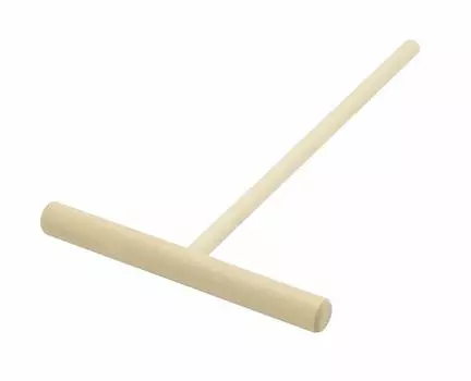 Takagi Деревянный бант из крепона, круглый мини бежевый