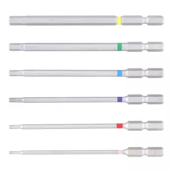 Takagi EARTH MAN Hex Bit Set 6 Pieces Long Type Electric Screwdriver Impact Driver