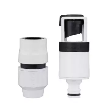 Takagi Faucet Nipple Rakurock Faucet Adapter Set G5028WT Regular Hose Diameter Manufacturer White (WT) (Inner 12-15mm) [Reliable 2]