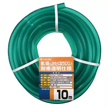 Takagi Hose Cold Resistant Soft Clear 15 x 20 010M 10m Transparent Cold Resistant PH20015CD010TM Non-Pressure