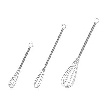 Takagi Made in Japan Stainless Steel Whisk Set of 3 Cooking Sweets Whisk Mini Size Wire Small 18-8