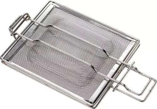 Takagi Metal Hot Sand для тостера Подходит для легкого использования Включает сетку для горячего песка для 2 горячих изделий из нержавеющей стали Регулируемая толщина Maker, духовка, серебряный