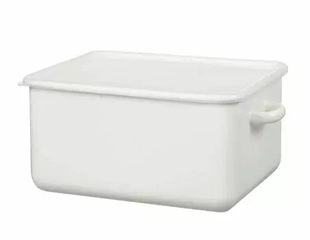 Takagi Metal Pickle Container Stock Pot Enamel Square L HSP-L