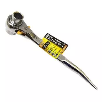 Takagi Mirror Short Double-Ended Ratchet with Curved Shino 17 x 19mm