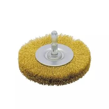Takagi PRO ZONE Hexagonal Shaft Wheel Wire Brush Brass Wire 50mm