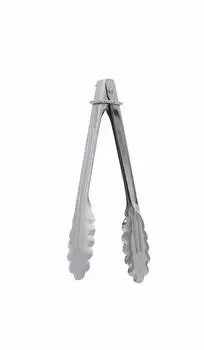 Takagi Stainless Steel Tongs with Rings 180mm Silver Stainless Steel Salad Serving and Pasta Arranging Rings Included for Neat Storage without