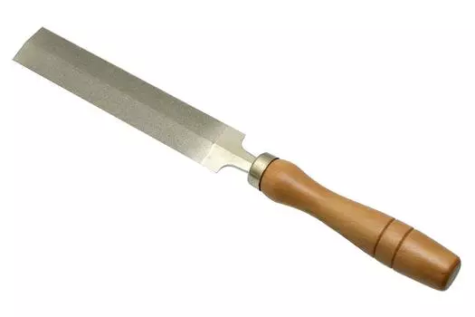 Takagi Напильник TAKAGI с алмазной двухсторонней заточкой и деревянной ручкой 125 мм