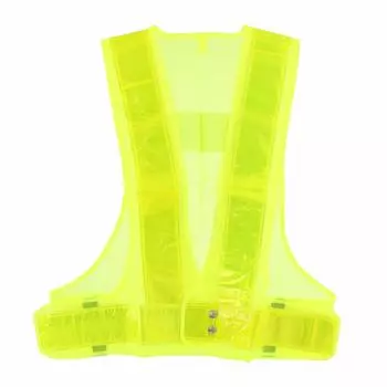 Takagi TAKAGI Reflective Safety Vest Yellow x Yellow Storage Bag Included Mesh One Size Fits Most Velcro Waist Size Adjustable 7cm Reflective Tape