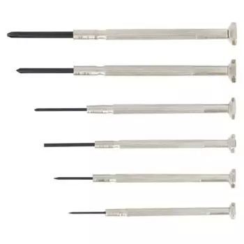 Takagi TAKAGI Ultra Precision Screwdriver Set of 6 with Case -1.0-1.2 -1.6mm +No.00 +No.0 +No.1 Precision Screwdriver Slotted Phillips Screw Tightenin