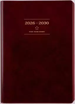 Takahashi 2026 A5 Desk Wine 98 January 5-Year Journal, No. (Starts 2026)