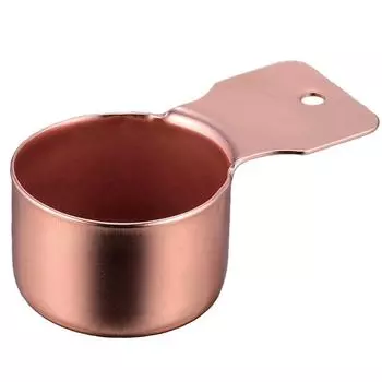 Takakuwa металлический мерный стаканчик для кофе медный короткий 405718
