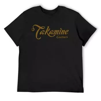 Takamine Guitars Logo T-Shirt Heavyweights Graphic T Shirts Anime Tshirt Essential T Shirt Plus Size Men Clothing S белый