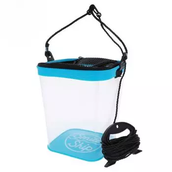 Takamiya SmileShip Transparent Water Blue Bucket, 21cm, синий