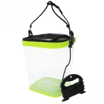 Takamiya SmileShip Transparent Water Light Green Bucket, 21cm,