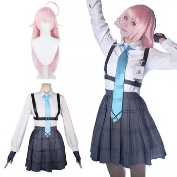 Таканаши Хосино Косплей с париком Abydos High School Blue Архив Косплей Костюм Взрослый Костюм Культурный Фестиваль Событие Костюм Сценическая Одежда