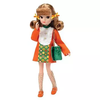 Такара Томи Кукла Ликка-чан Ретро Рика мандариновые губы (Изделие к 100-летию Takara Tomy) Игрушки для игр в домике-одевалки от 3 лет и старше