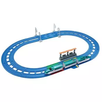 Такара Томи (ТАКАРА) ТОМИ) Полосы Plarail пересекаются! Базовый комплект Shinkansen Hayabusa серии E5 Ш290В230Г125 мм