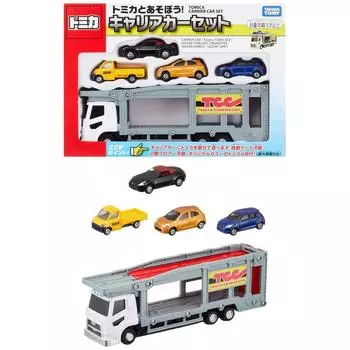 TAKARA TOMY Tomica Gift Let s play with Tomica Carrier Car Set Мини-машинка для детей от 3 лет и старше Соответствует стандартам безопасности игрушек, сертифицированным ST Mark