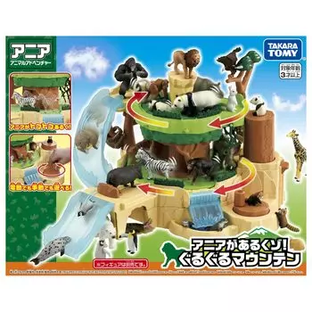TAKARA TOMY Ania Ania Guruguru Игрушка-динозавр с горными животными, возраст Кузо! 3+