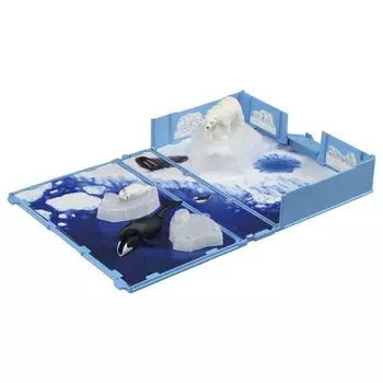 Takara Tomy Ania Ania иллюстрированная книга Первые водные существа Арктическое море Популярный набор Животное Динозавр Игрушка Возраст 3+