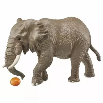 Takara Tomy Ania AS-02 African Elephant (with Orange) Animal Dinosaur Toy Ages 3+